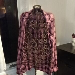 Timing Pink Plaid Button-Down Shirt